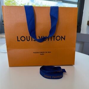 Louis Vuitton gift bag and ribbon